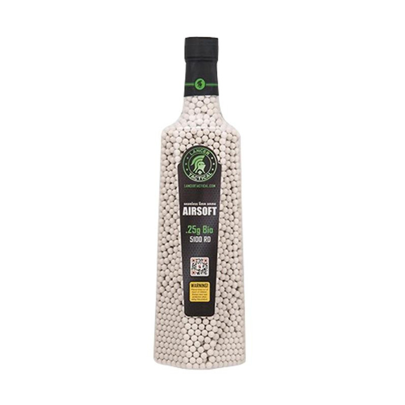 Billes Airsoft 6mm BIO par 5100 en bouteille