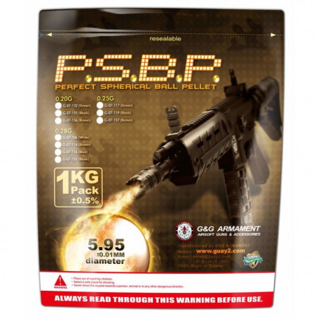 Billes Airsoft 6mm sachet de 1 kg