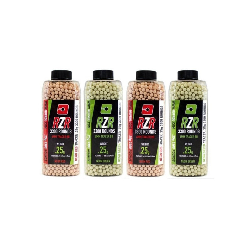 Billes airsoft Nuprol rzr tracer Par 3300 - Cal. 6 mm Bb's