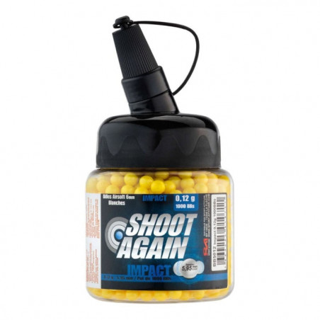 Billes airsoft Shoot Again Impact par 1000 - 6 mm 0.12 g