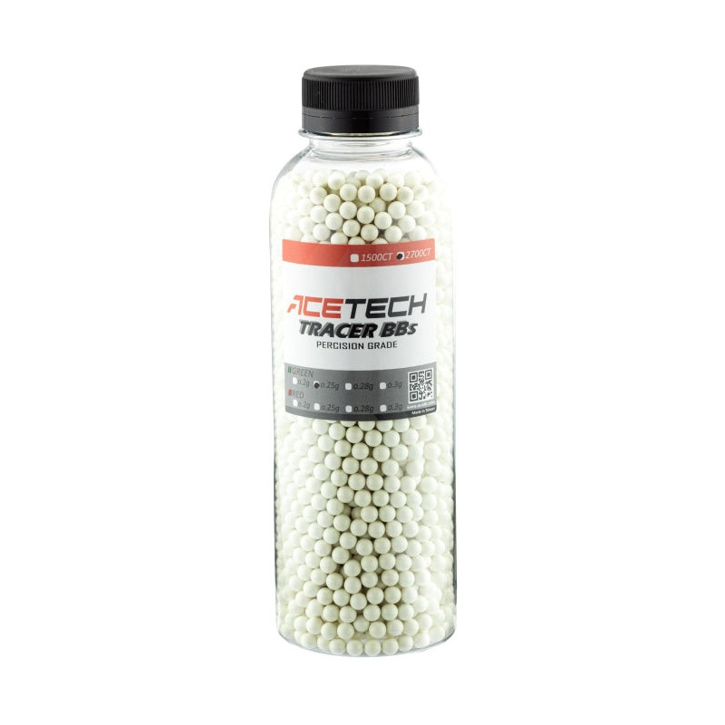 Billes BIO 0,25g x 2700 bouteille Tracer PLA Acetech Verte