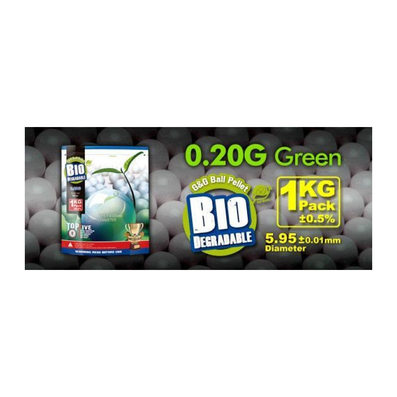 Billes Bio G&G Armament Aluminium Foil Vertes X5000 - 0.20G