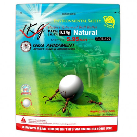 Billes Bio G&G Armament Blanches - 0.28 g
