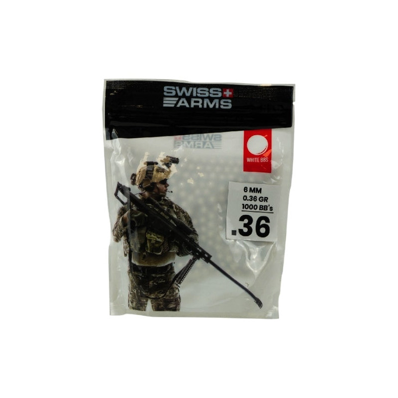 Billes blanches Swiss Arms - Sac de 1000BBs /C36