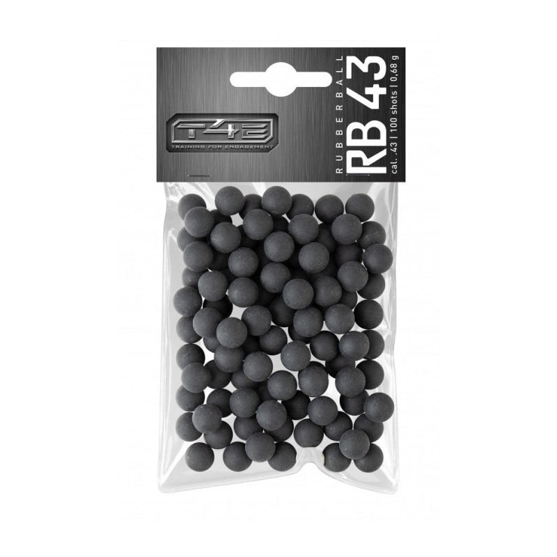 Billes caoutchouc - T4E - cal 43