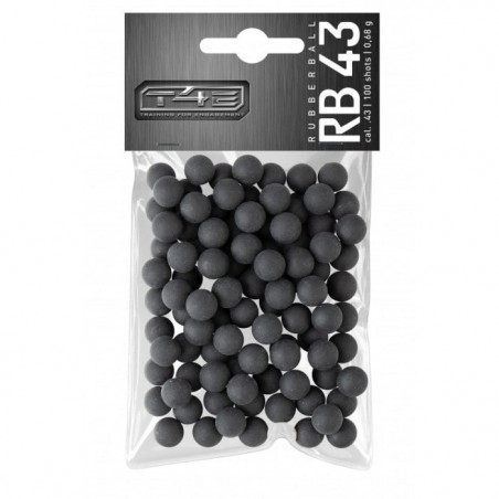 Billes caoutchouc - T4E - cal 43