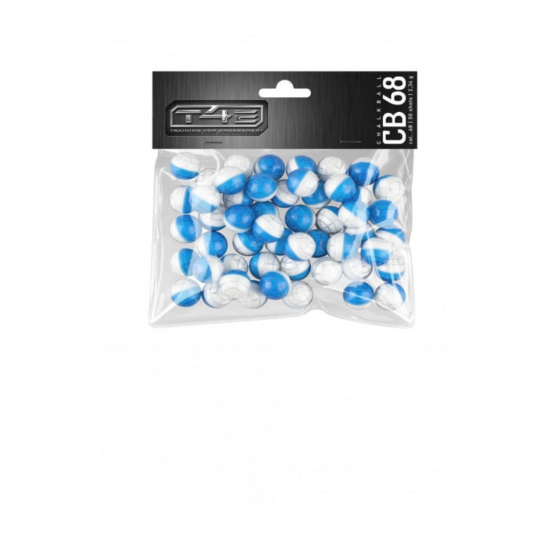 Billes craie blanche T4E cal 68 x50