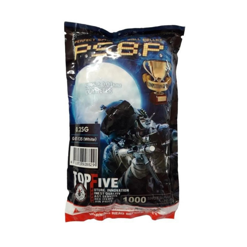 Billes G&G Armament Perfect Blanches X1000 / 0.25G