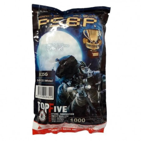Billes G&G Armament Perfect Blanches X1000 / 0.25G