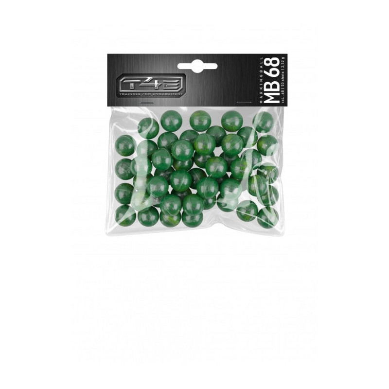 Billes peinture verte T4E - cal 68 x50