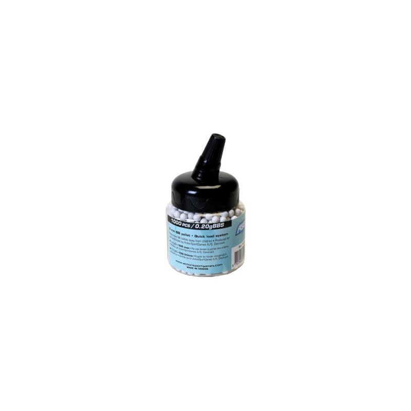 Billes Plastique ASG en Bouteille 0.20g - Par 1000