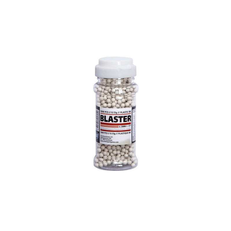 Billes Plastiques ASG 0.13G par 100pcs - Cal. 4.5mm
