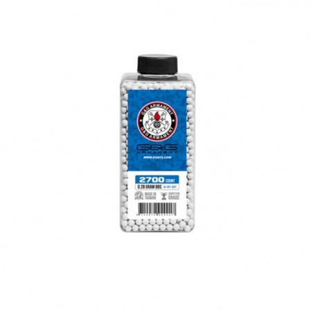 Billes plastiques d'airsoft G&G Perfect - Bouteille de 2700