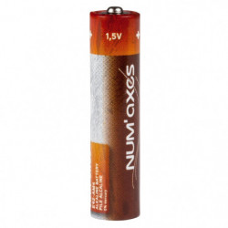 Blister 4 piles Num'Axes - AAA LR03 alcalines 1,5 V
