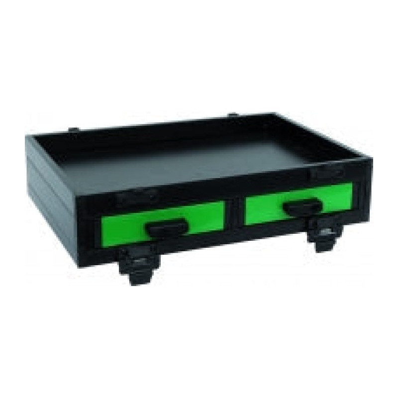 Bloc Casier Sensas 2 Tiroirs Frontaux Alu Vert