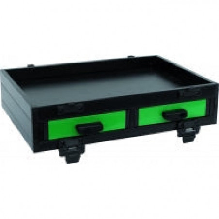 Bloc Casier Sensas 2 Tiroirs Frontaux Alu Vert