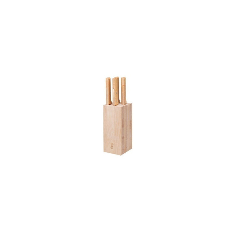 Bloc Pain avec 5 Couteaux Opinel - Collection Parallèle
