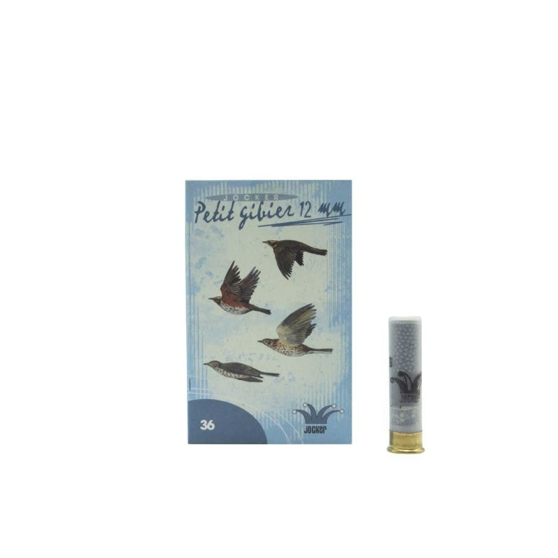 Boite de 10 Cartouches Jocker 12mm 10 G BG - Cal. 36/50/08