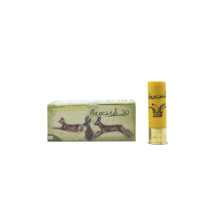 Boite de 10 Cartouches Jocker Brocard 30 BJ - Cal. 20/70/16 - PB 1 NI