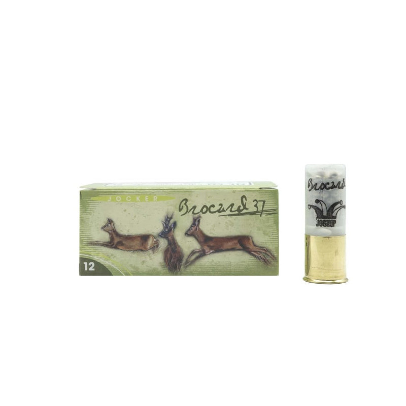 Boite de 10 Cartouches Jocker Brocard 37 BJ - Cal. 12/70/25 - BP 1 NI