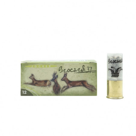 Boite de 10 Cartouches Jocker Brocard 37 BJ - Cal. 12/70/25 - BP 1 NI