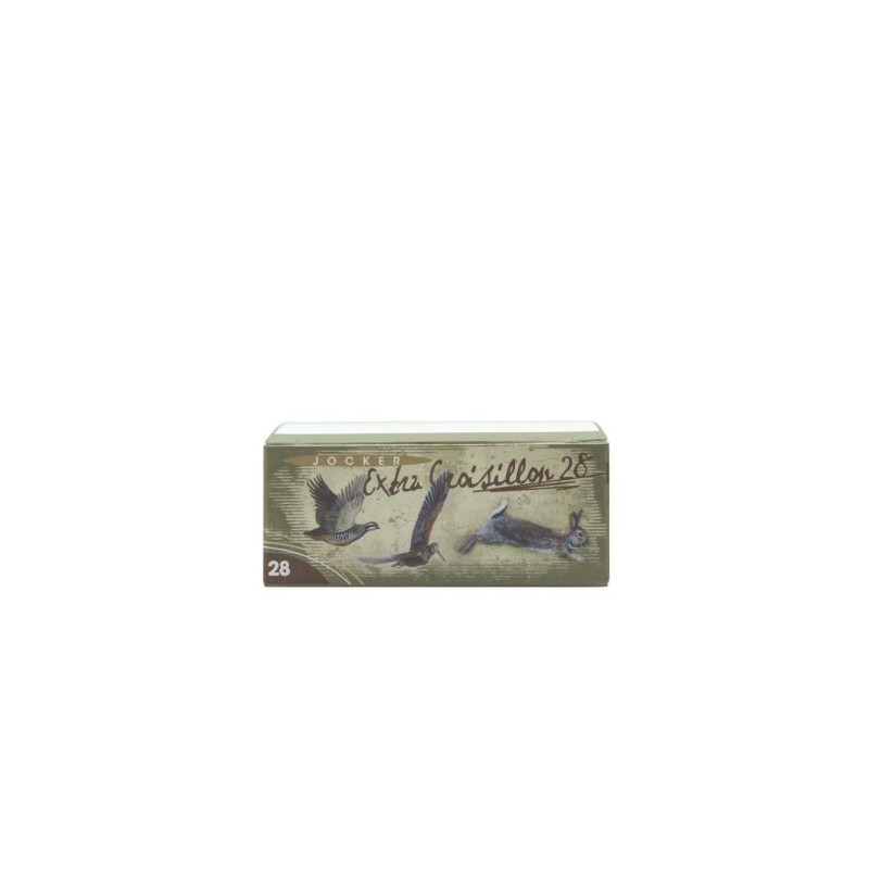 Boite de 10 Cartouches Jocker Extra Croisillon 21 BG - Cal. 28/70/08