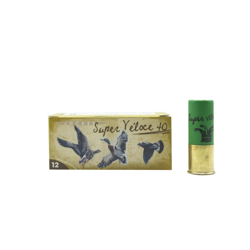 Boite de 10 Cartouches Jocker Super Veloce 40 BJ - Cal. 12/70/25