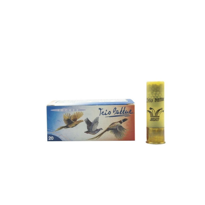 Boite de 10 Cartouches Jocker Trio Battue 28 BJ - Cal. 20/70/16 - PB 6/7/8