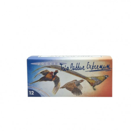 Boite de 10 Cartouches Jocker Trio Battue Extremum 36 BJ - Cal. 12/70/25 - PB 6/7/8
