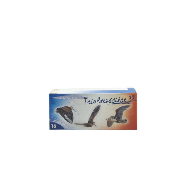 Boite de 10 Cartouches Jocker Trio Bécassière 32 BJ - Cal. 16/67/16