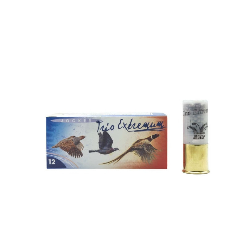 Boite de 10 Cartouches Jocker Trio Extremum 38 BJ - Cal. 12/70/25