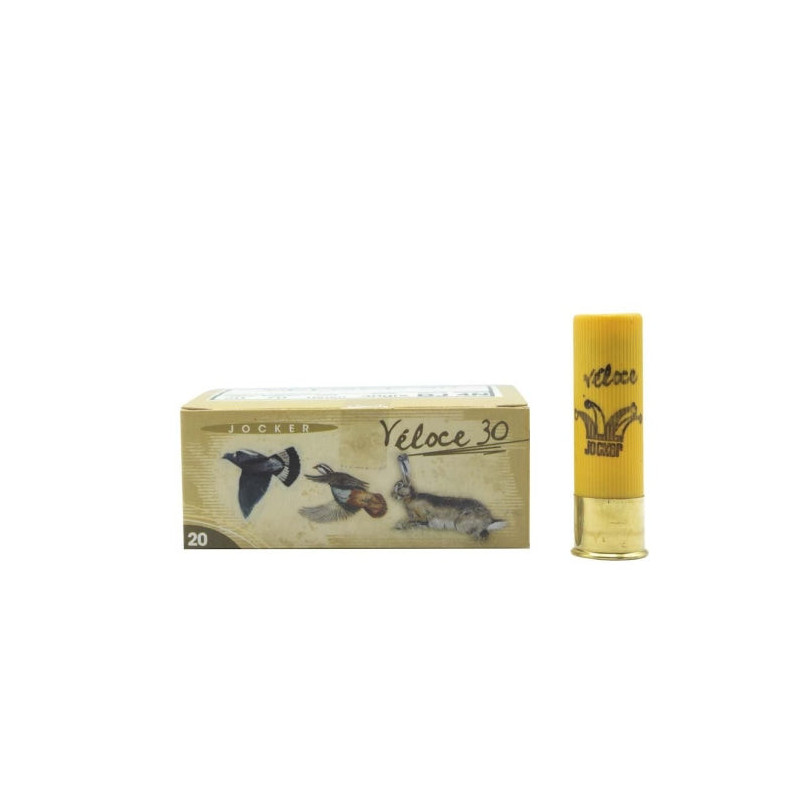 Boite de 10 Cartouches Jocker Veloce 30 BJ - Cal. 20/70/16