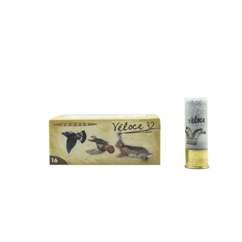 Boite de 10 Cartouches Jocker Veloce 32 BJ - Cal. 16/67/16