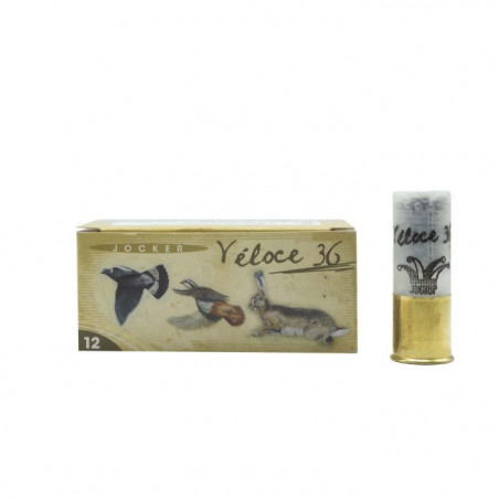 Boite de 10 Cartouches Jocker Veloce 36 BJ - Cal. 12/70/25