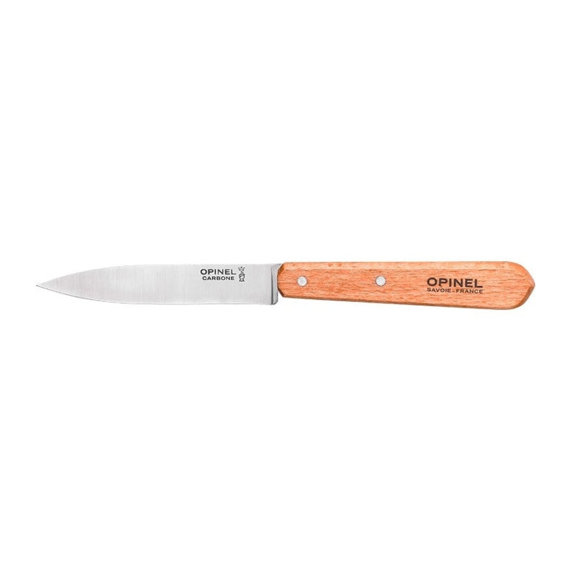 Boîte de 2 Couteaux Opinel Carbone n°102 Hêtre - Lame 100mm