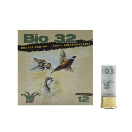 Boîte de 25 Cartouches Jocker Bio 32 BJ - Cal. 12/67/16