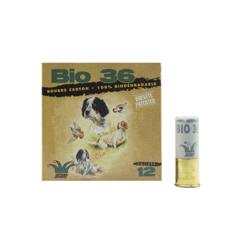 Boîte de 25 Cartouches Jocker Bio 36 BJ - Cal. 12/70/25