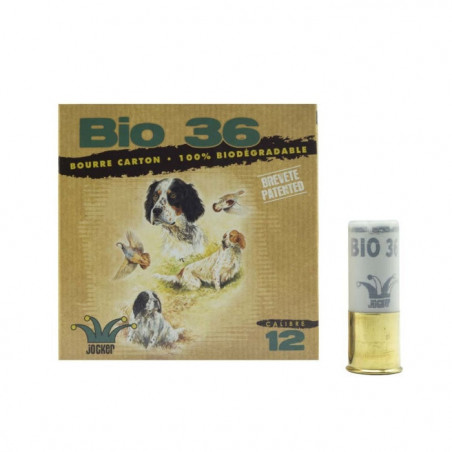 Boîte de 25 Cartouches Jocker Bio 36 BJ - Cal. 12/70/25