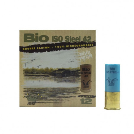 Boite de 25 Cartouches Jocker Bio ISO Steel 42 BJ - Cal. 12/70/25