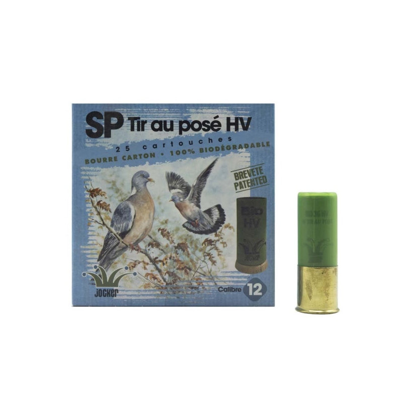 Boîte de 25 Cartouches Jocker Bio SP Tir au Pose 36 HV BJ - Cal. 12/70/25