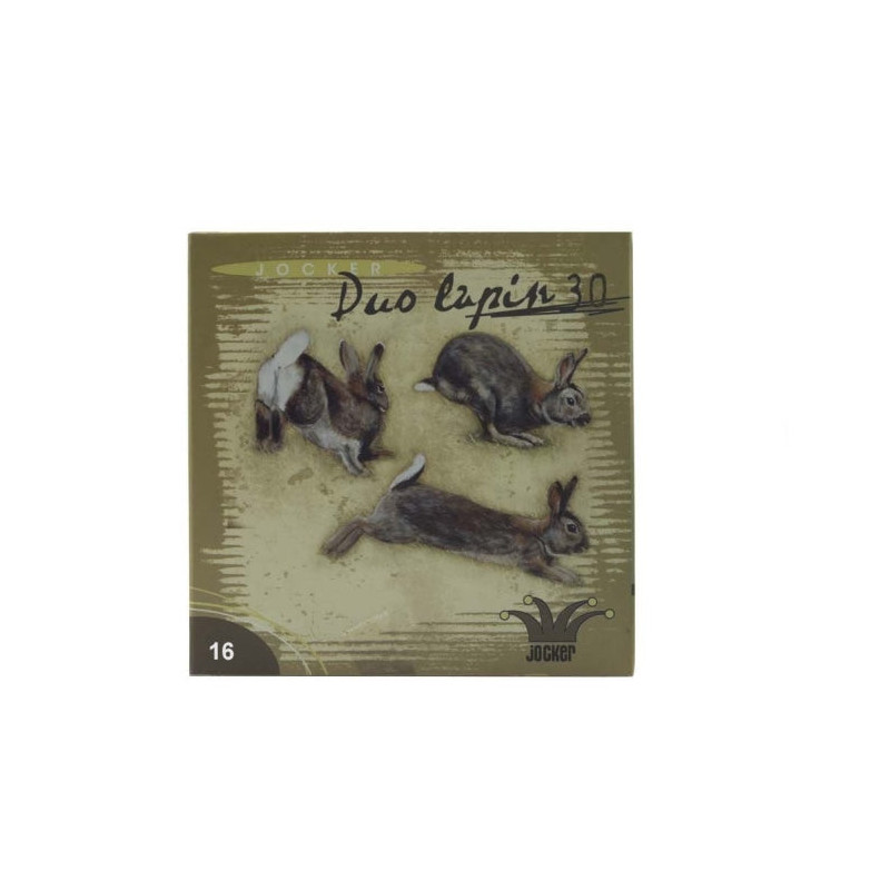 Boîte de 25 Cartouches Jocker Duo Lapin 30 BJ - Cal. 16/67/16 - PB 6 1/2 8