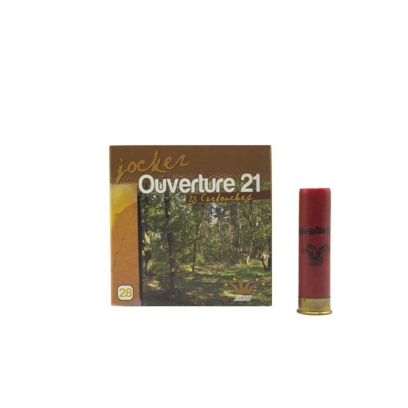 Boîte de 25 Cartouches Jocker Ouverture 21 BG - Cal. 28/70/08