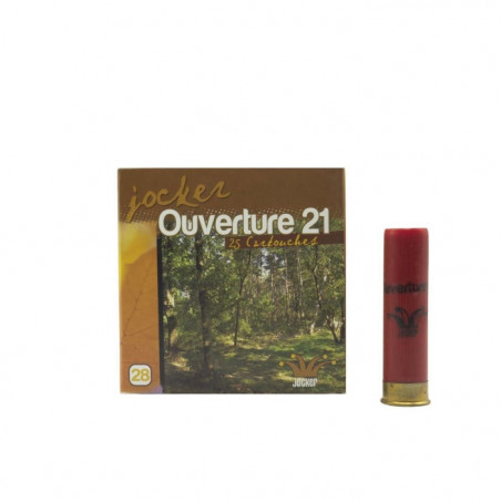 Boîte de 25 Cartouches Jocker Ouverture 21 BG - Cal. 28/70/08