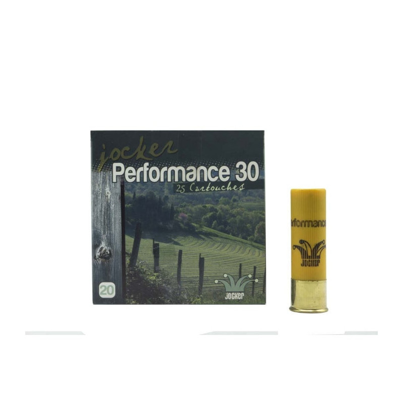 Boîte de 25 Cartouches Jocker Performance 30 BJ - Cal. 20/70/16
