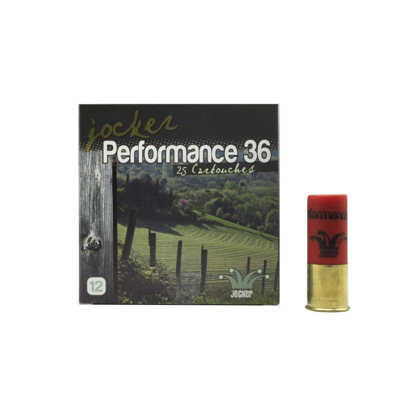Boite de 25 Cartouches Jocker Performance 36 BJ - Cal. 12/70/25