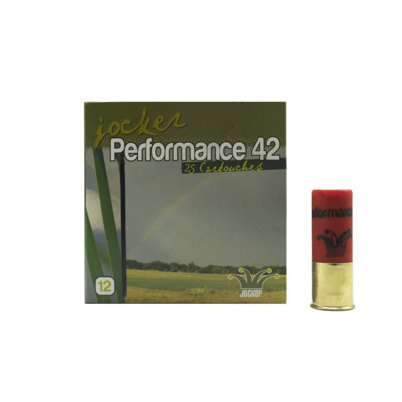 Boîte de 25 Cartouches Jocker Performance 42 BJ - Cal. 12/70/25