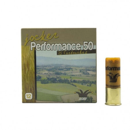 Boîte de 25 Cartouches Jocker Performance 50 BJ - Cal. 12/76/25