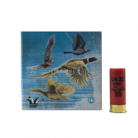 Boîte de 25 Cartouches Jocker Subso 32 BJ - Cal. 12/70/12
