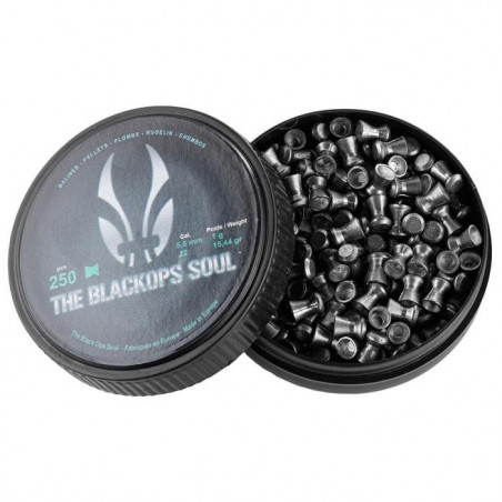Boite de plombs Black Ops Soul à Tête plate - Cal. 5.5
