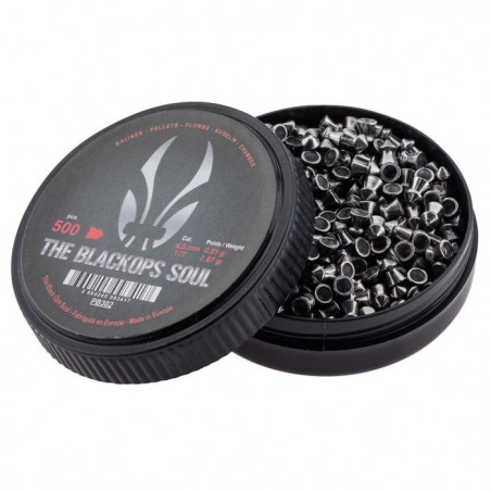 Boite de plombs Black Ops Soul à Tête pointue - Cal. 4.5